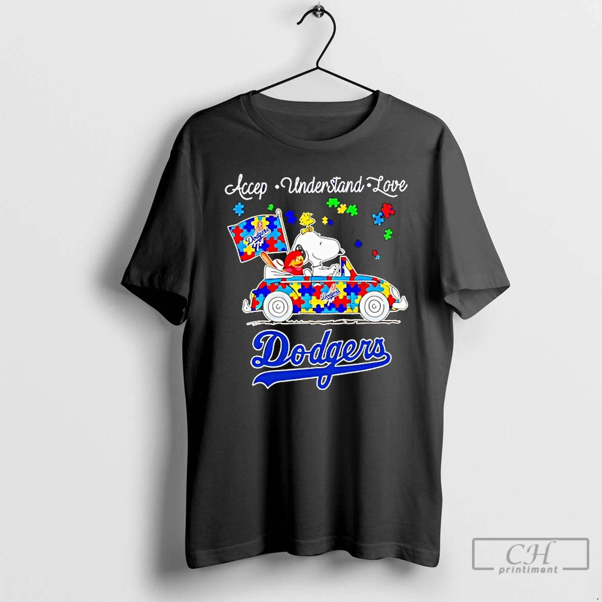 Classic Accept Understand Love Los Angeles Dodgers Austism Day T Shirts Hoodie, Sweatshirt | InkRitualCo.com