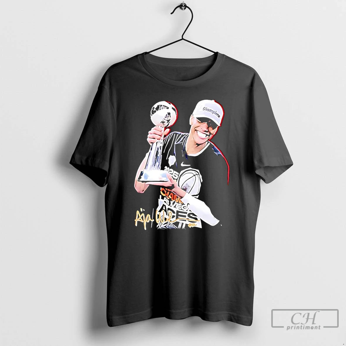 Classic Aja Wilson Las Vegas Aces Mvp Trophy Graphic T Shirts Hoodie, Sweatshirt | InkRitualCo.com