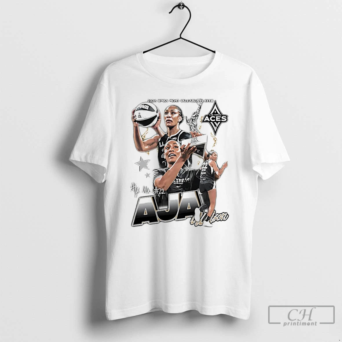 Classic Aja Wilson Las Vegas Aces Wnba Most Valuable Player Signature T Shirts Hoodie, Sweatshirt | InkRitualCo.com
