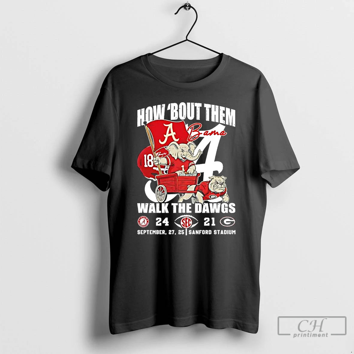 Classic Alabama 18 Beat Georgia 24 21 How Bout Them Walk The Dawgs 2025 T-Shirts, Hoodie, Sweatshirt | InkRitualCo.com