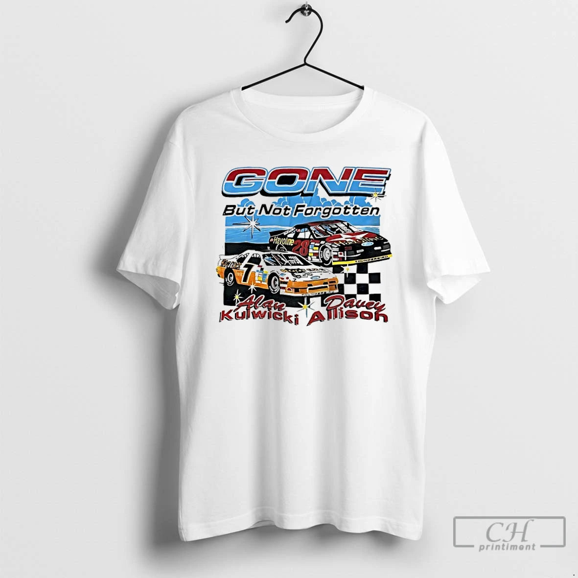 Classic Alan Kulwicki And Davey Allison Racing Gone But Not Forgotten Nascar 90s T Shirts Hoodie, Sweatshirt