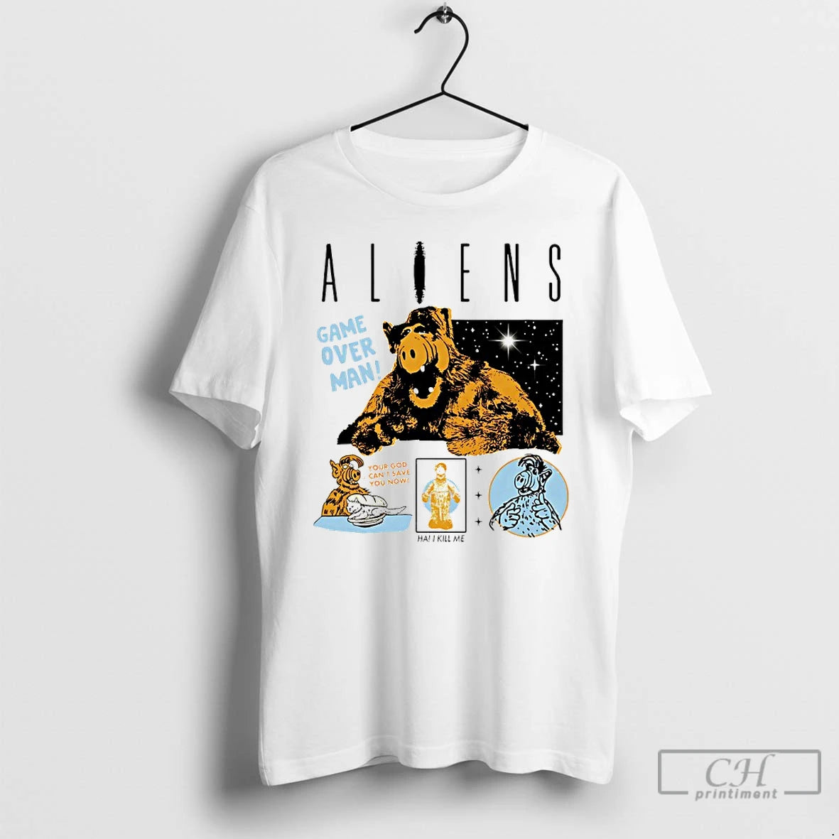 Classic Alf Iens Game Over Man Your God Cant Save You Now Ha Kill Me T-Shirts, Hoodie, Sweatshirt | InkRitualCo.com