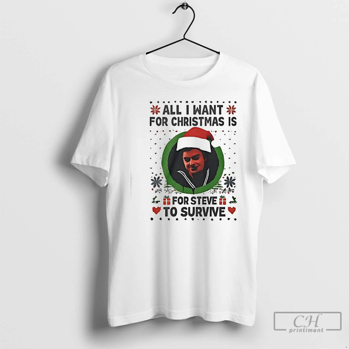 Classic All I Want For Christmas Is Steve Harrington To Survive T-Shirts, Hoodie, Sweatshirt | InkRitualCo.com