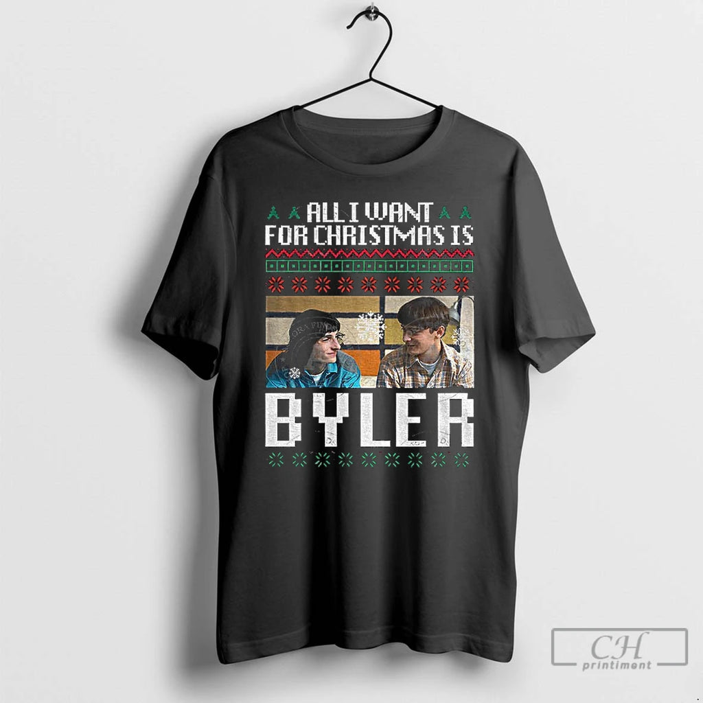 Classic All I Want For Christmas Is Byler Merry Christmas T-Shirts, Hoodie, Sweatshirt | InkRitualCo.com