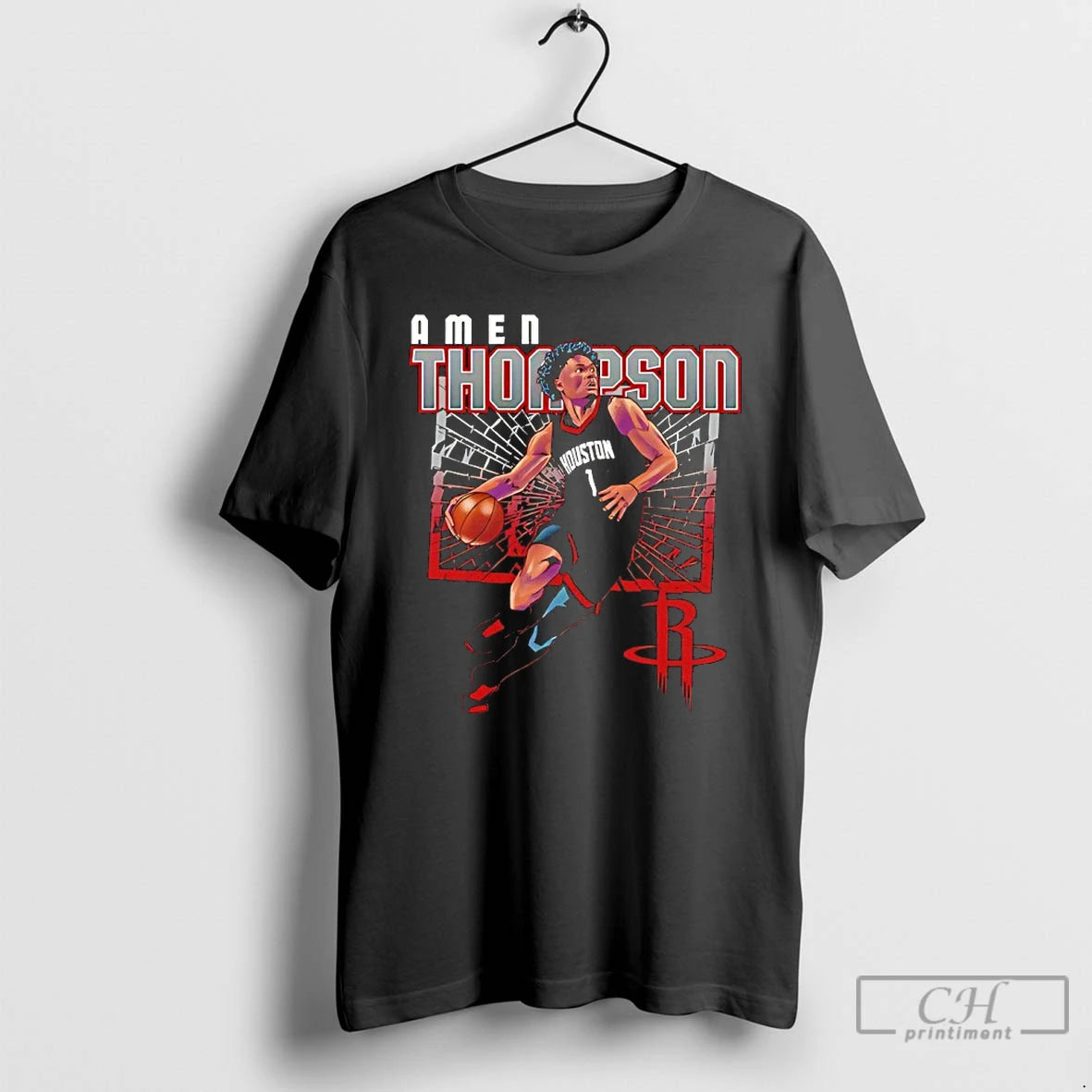 Classic Amen Thompson Houston Rockets Basketball Player Shattered T-Shirts, Hoodie, Sweatshirt | InkRitualCo.com