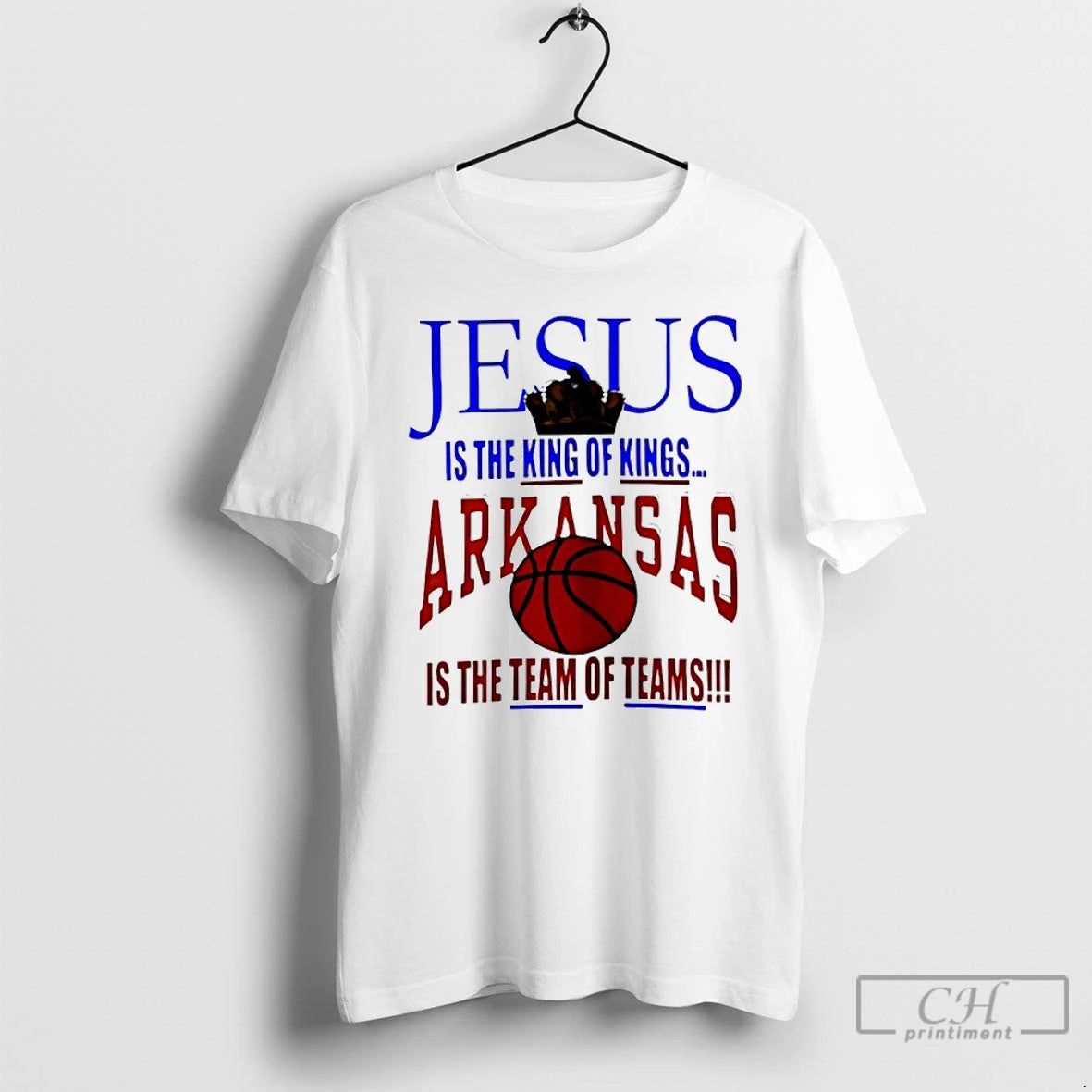 Classic Arkansas Razorbacks Basketball Jesus Is The King Of Kings T-Shirts, Hoodie, Sweatshirt | InkRitualCo.com
