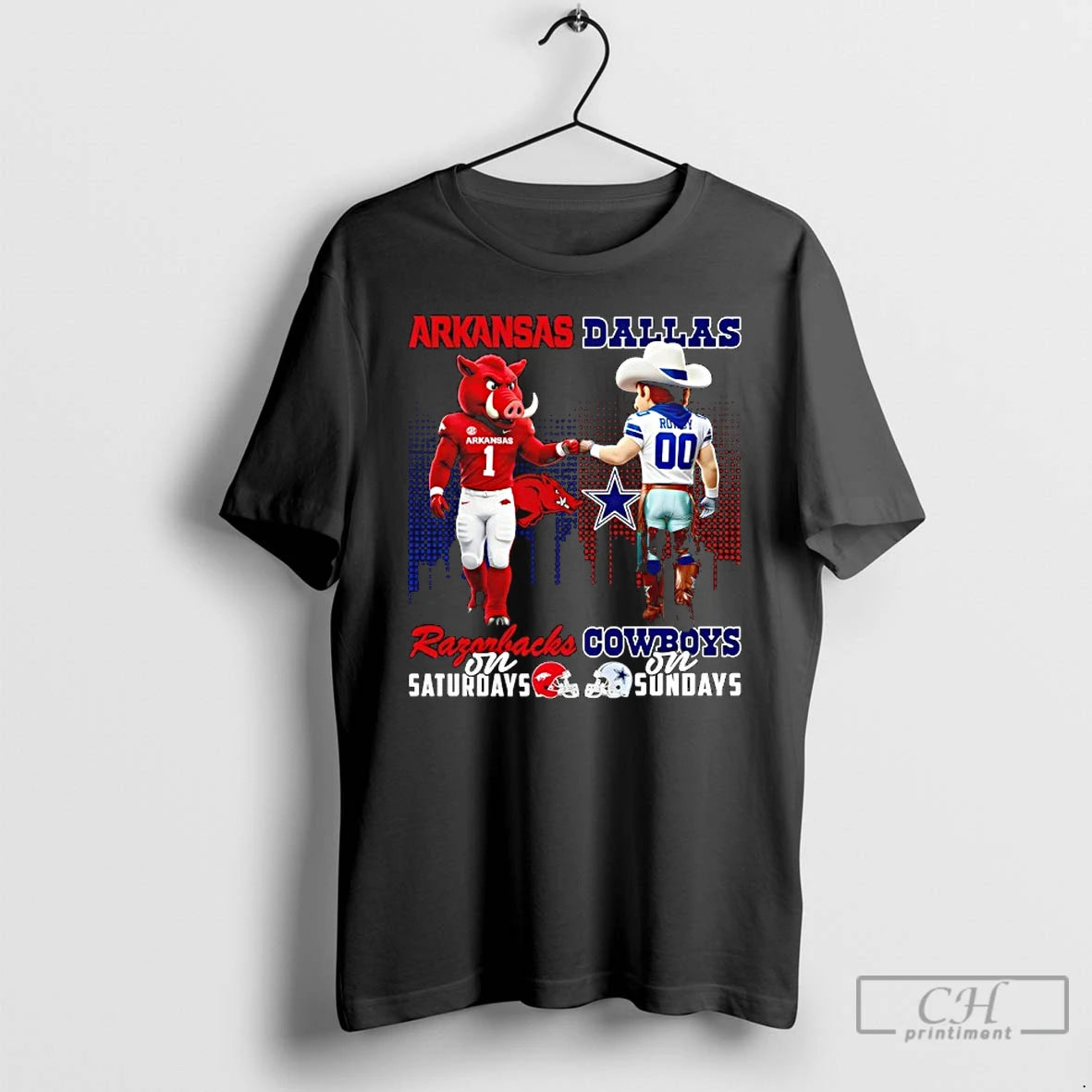 Classic Arkansas Razorbacks On Saturdays X Dallas Cowboys On Sundays Mascot T-Shirts, Hoodie, Sweatshirt | InkRitualCo.com