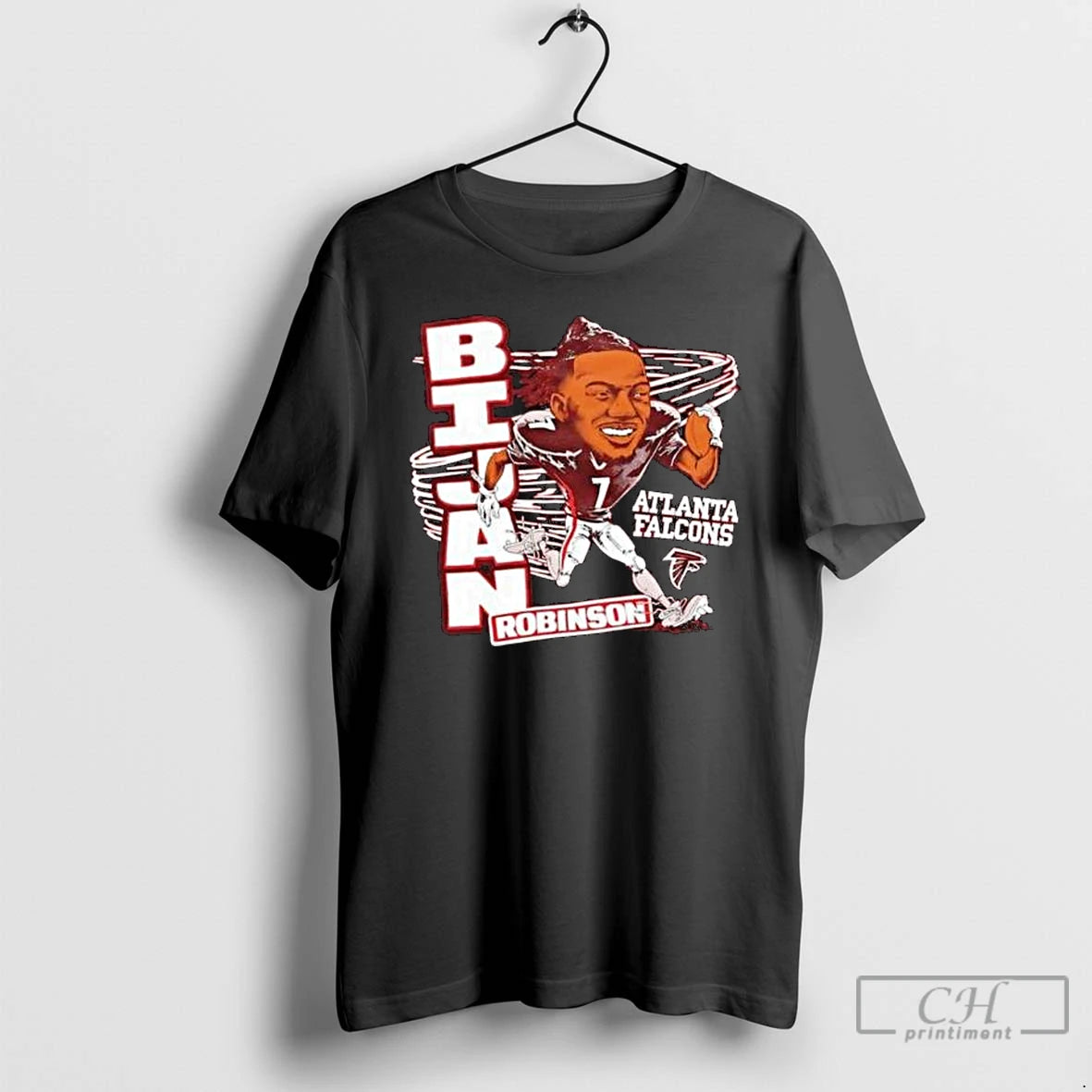 Classic Atlanta Falcons Bijan Robinson Caricature Signature 2025 Long Sleve T Shirts Hoodie, Sweatshirt | InkRitualCo.com
