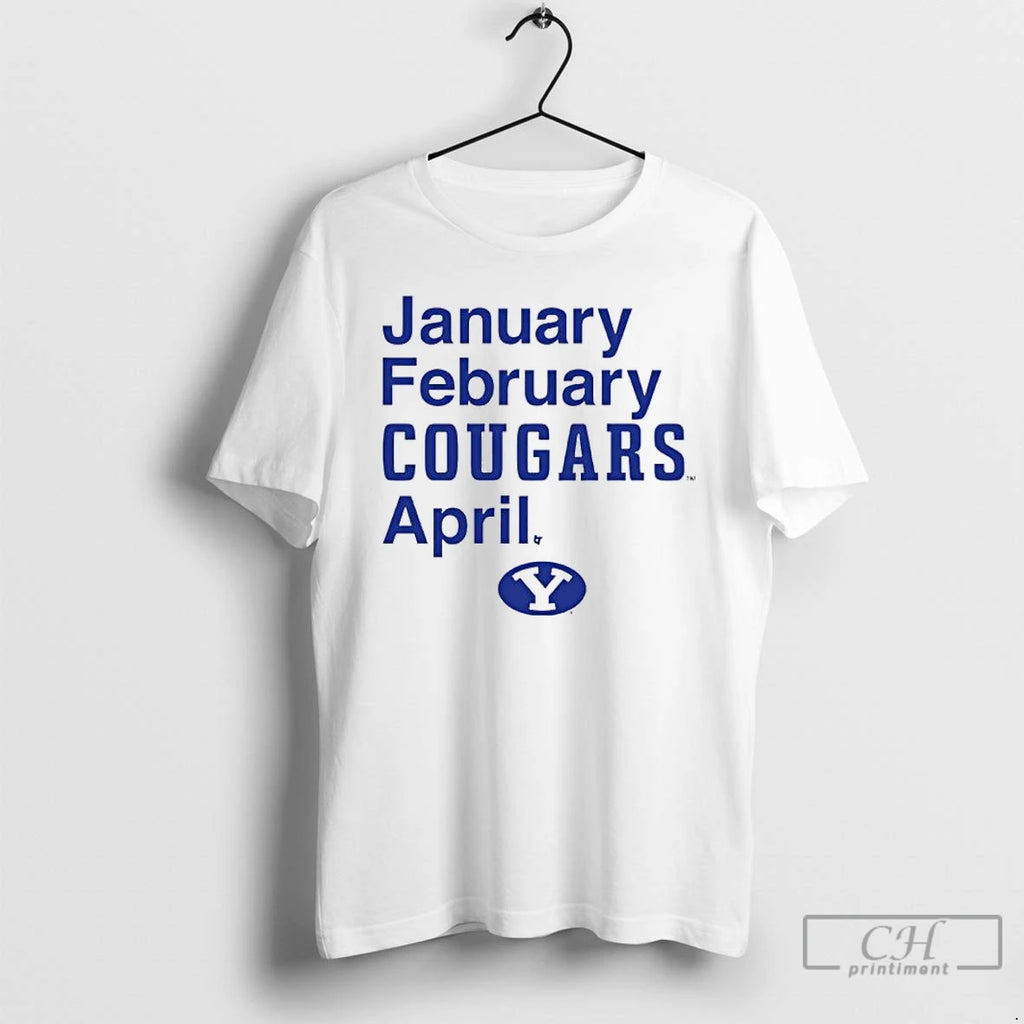 Classic Byu Basketball January February Cougars April T-Shirts, Hoodie, Sweatshirt | InkRitualCo.com