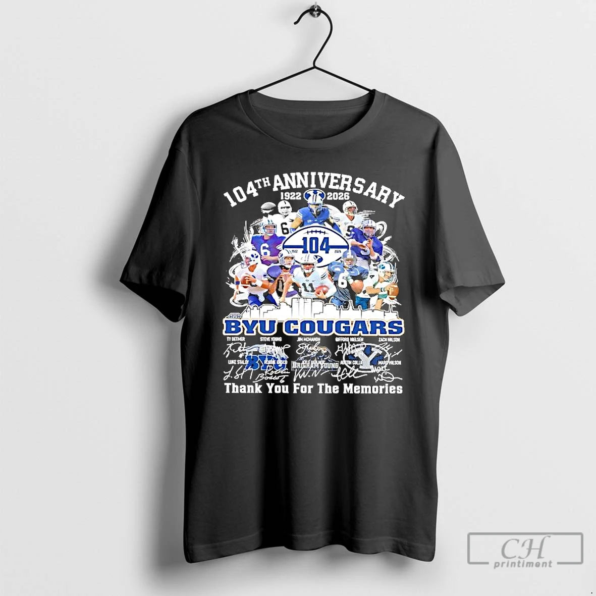 Classic Byu Cougars 104th Anniversary 1922 2026 Signatures Of Various Players T-Shirts, Hoodie, Sweatshirt | InkRitualCo.com