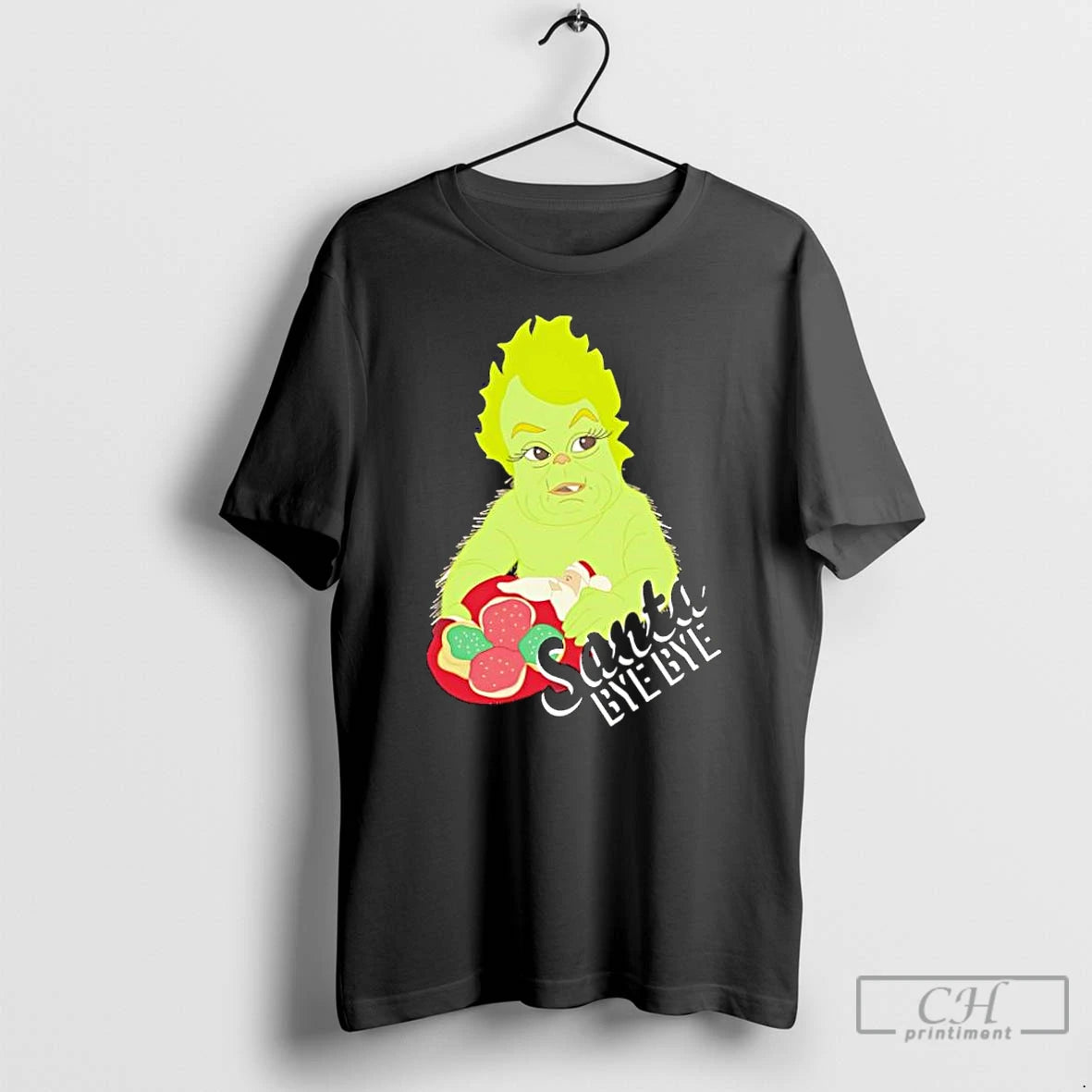 Classic Baby Grinch Santa Bye Bye T-Shirts, Hoodie, Sweatshirt | InkRitualCo.com