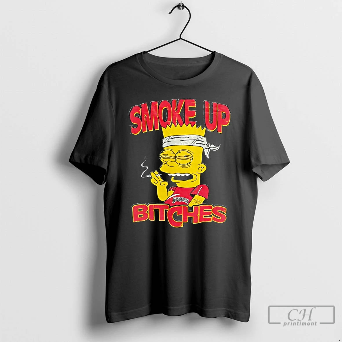 Classic Bart Simpson Bloodshot Smoke Up Bitches T-Shirts, Hoodie, Sweatshirt | InkRitualCo.com