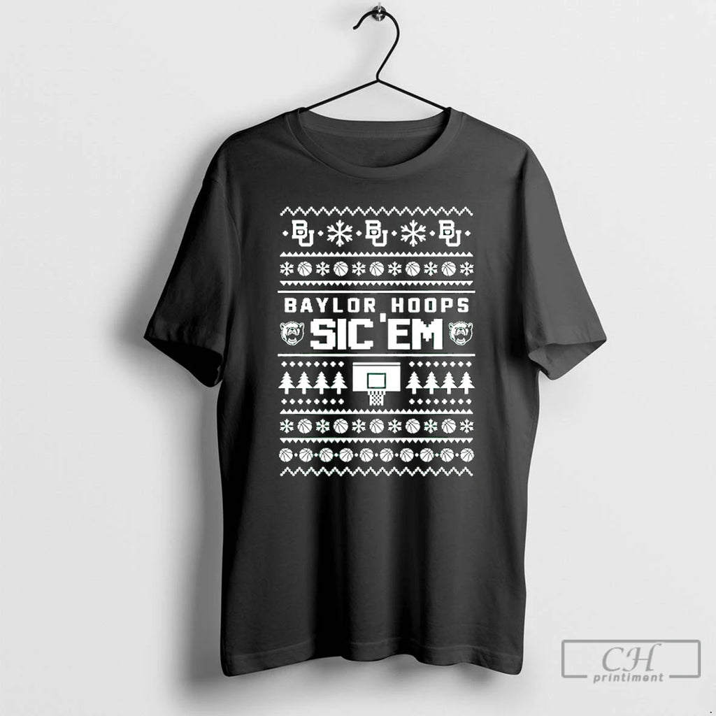 Classic Baylor Bears Hoops Sic Em Ugly Christmas Graphic T-Shirts, Hoodie, Sweatshirt | InkRitualCo.com