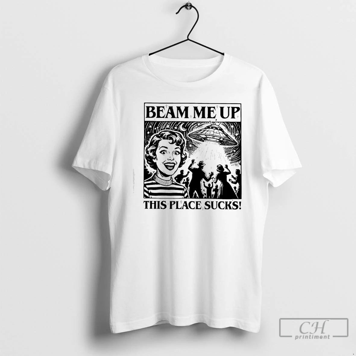 Classic Beam Me Up This Place Sucks Graphic T-Shirts, Hoodie, Sweatshirt | InkRitualCo.com
