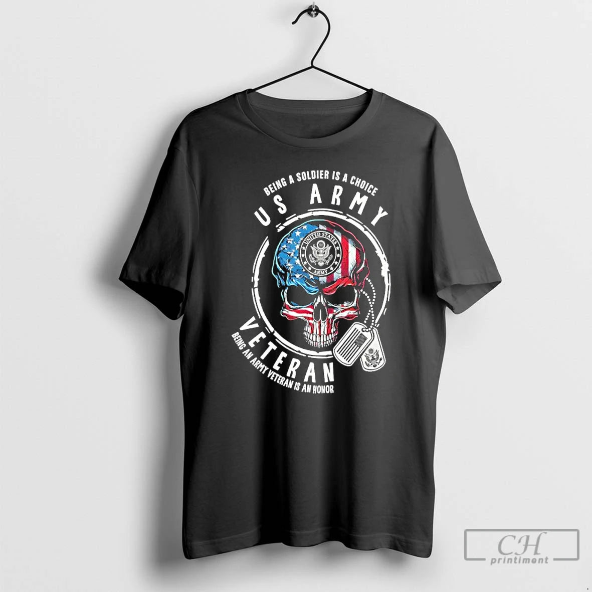 Classic Being A Soldier Is A Choice Us Army Skull Veteran Being An Army T-Shirts, Hoodie, Sweatshirt | InkRitualCo.com