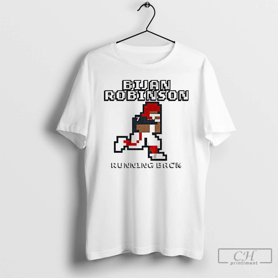Classic Bijan Robinson Running Back Atlanta Falcons Retro Baller 8bit T Shirts Hoodie, Sweatshirt | InkRitualCo.com