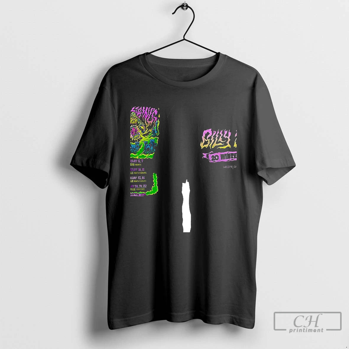 Classic Billy Strings Winter Tour 2026 Date Schedule Art Double Graphic T-Shirts, Hoodie, Sweatshirt | InkRitualCo.com