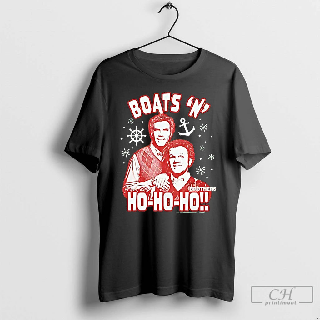 Classic Boats N Ho Ho Ho Step Brothers Christmas T-Shirts, Hoodie, Sweatshirt | InkRitualCo.com