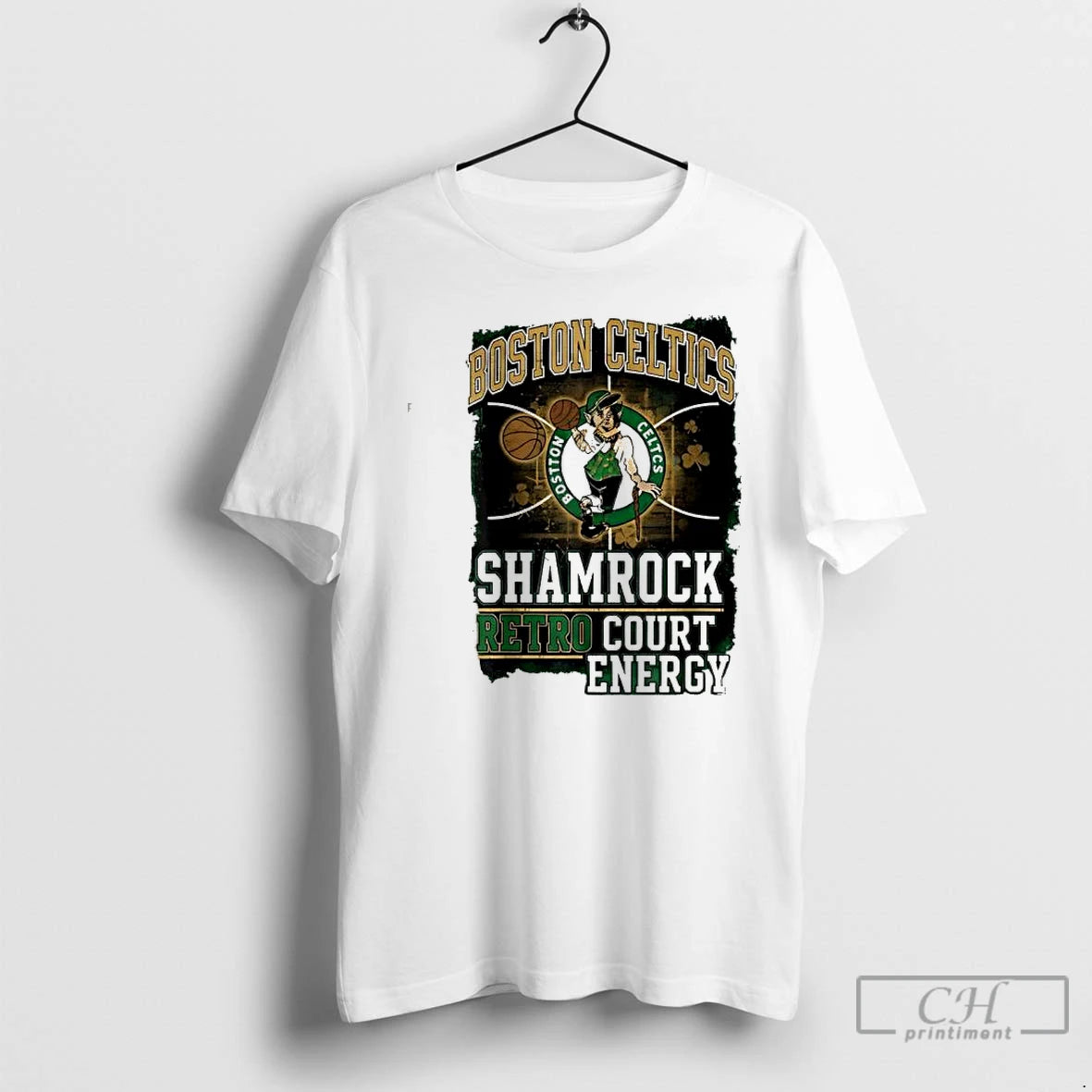 Classic Boston Celtics Shamrock Retro Court Energy Graphic T-Shirts, Hoodie, Sweatshirt | InkRitualCo.com