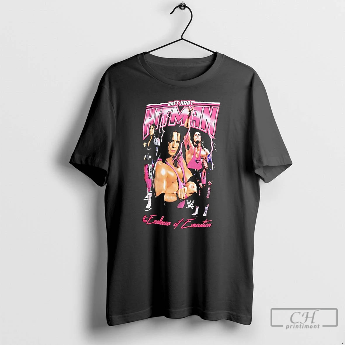 Classic Bret Hart Hitman The Excellence Of Excution T Shirts Hoodie, Sweatshirt | InkRitualCo.com