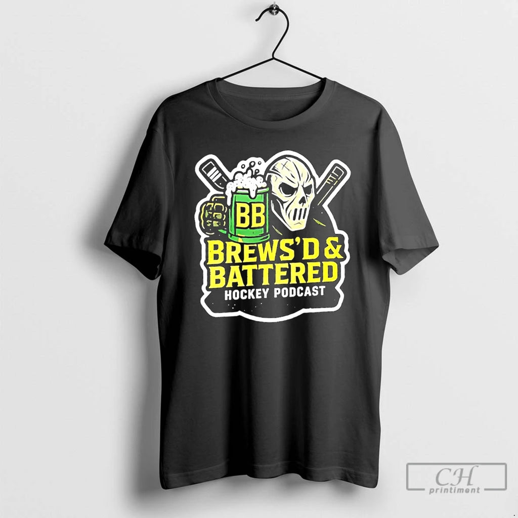 Classic Brewsd And Battered Hockey Podcast T Shirts Hoodie, Sweatshirt | InkRitualCo.com