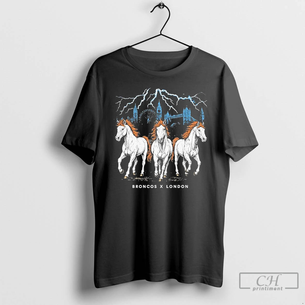 Classic Broncos X London Game Three Horse Power T Shirts Hoodie, Sweatshirt | InkRitualCo.com