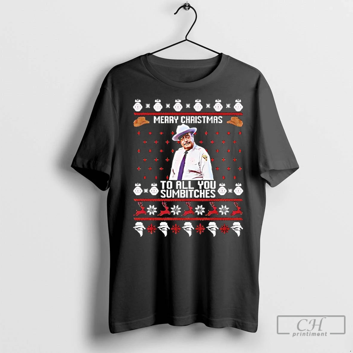 Classic Buford T Justice Merry Christmas To All You Sumbitches T-Shirts, Hoodie, Sweatshirt | InkRitualCo.com