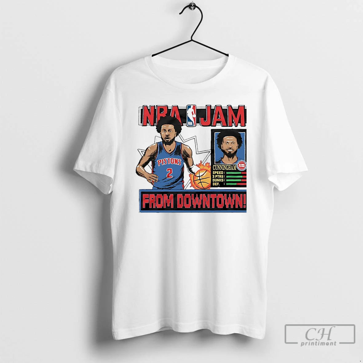 Classic Cade Cunningham From Downtown Nba Jam Pistons T Shirts Hoodie, Sweatshirt | InkRitualCo.com