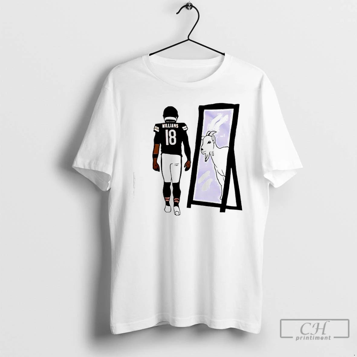 Classic Caleb Williams Mirror Goat Graphic T-Shirts, Hoodie, Sweatshirt | InkRitualCo.com
