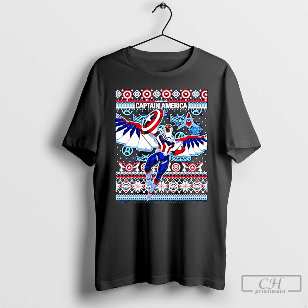 Classic Captain America Sam Wilson Ugly Xmas Holiday Ornaments T Shirts Hoodie, Sweatshirt | InkRitualCo.com