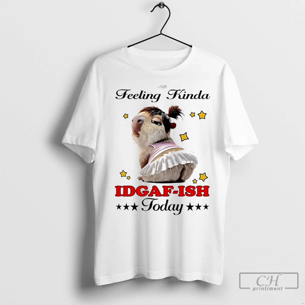Classic Capybara Feeling Kinda Idgaf Ish Today T-Shirts, Hoodie, Sweatshirt | InkRitualCo.com