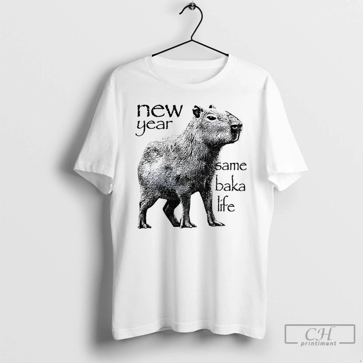 Classic Capybara New Year Same Baka Life Vintage T-Shirts, Hoodie, Sweatshirt