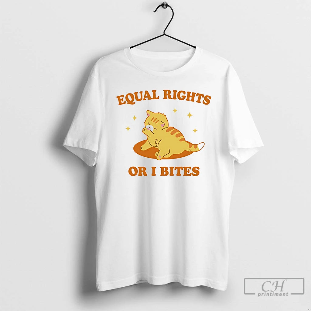 Classic Cat Equal Rights Or I Bites T-Shirts, Hoodie, Sweatshirt | InkRitualCo.com