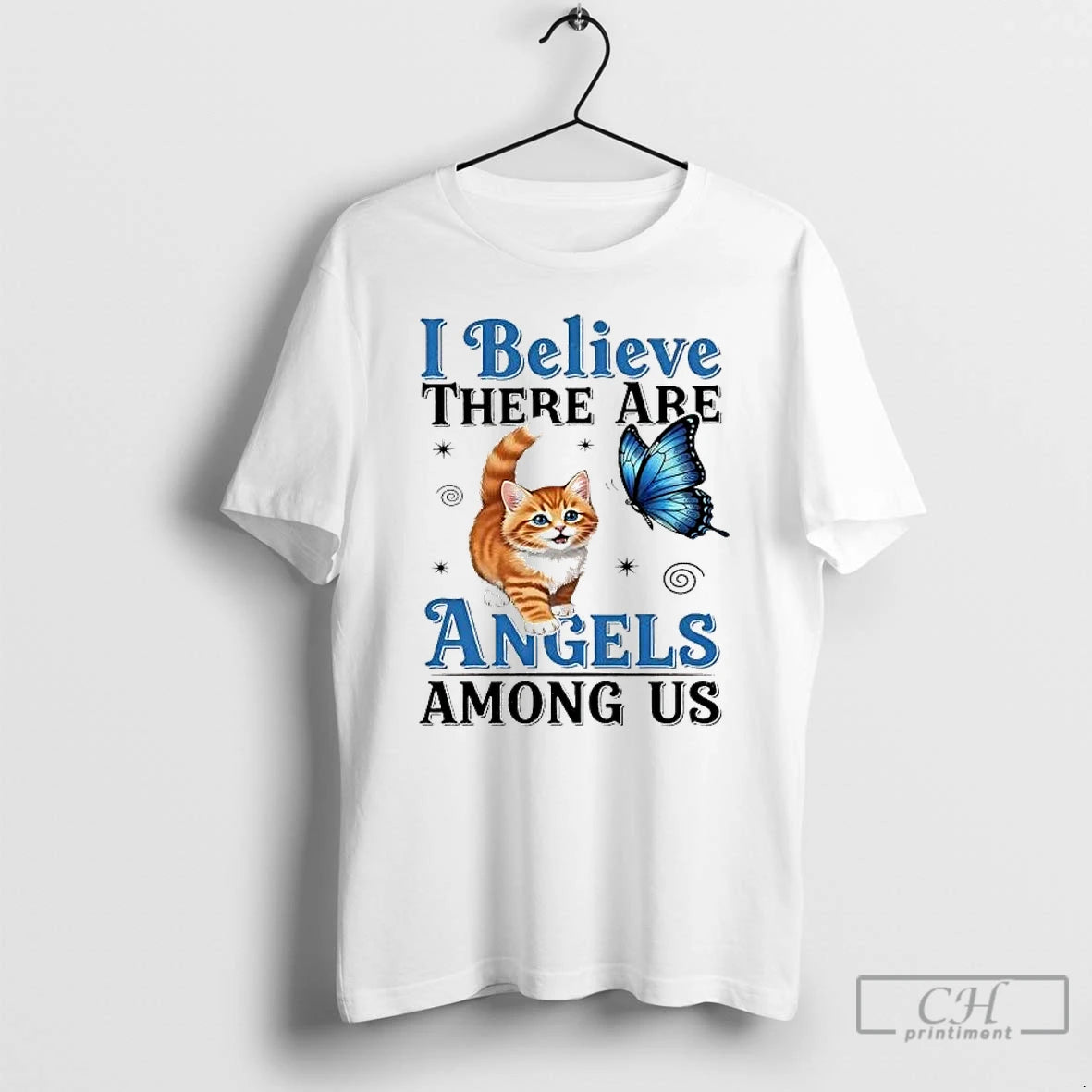 Classic Cat I Believe There Are Angels Among Us T-Shirts, Hoodie, Sweatshirt | InkRitualCo.com