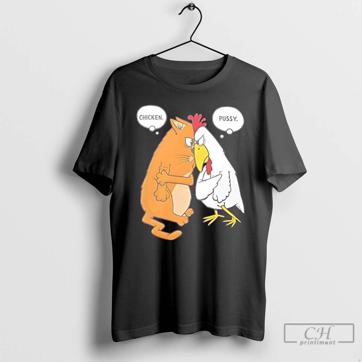 Classic Cat And Chicken Insult Wordplay T-Shirts, Hoodie, Sweatshirt | InkRitualCo.com