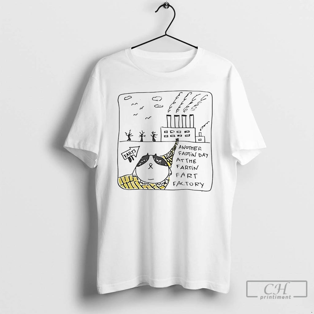 Classic Cat Another Fartin Day At The Farting Fart Factory T Shirts Hoodie, Sweatshirt | InkRitualCo.com