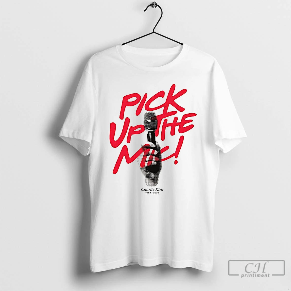 Classic Charlie Kirk Pick Up The Mic T-Shirts, Hoodie, Sweatshirt | InkRitualCo.com