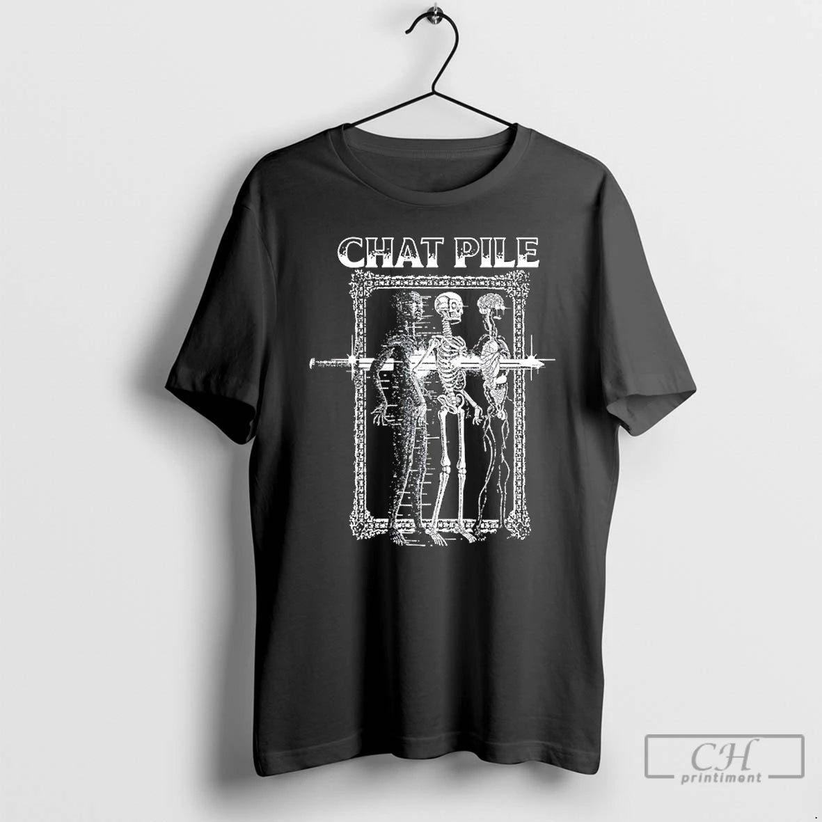 Classic Chat Pile Sword Skeleton T-Shirts, Hoodie, Sweatshirt | InkRitualCo.com