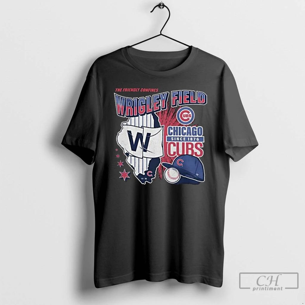 Classic Chicago Cubs The Friendly Confines Wrigley Field Long Sleve T Shirts Hoodie, Sweatshirt | InkRitualCo.com