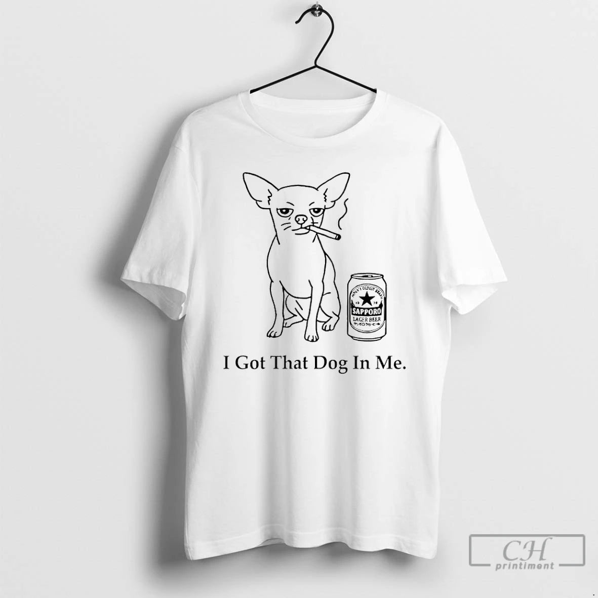 Classic Chihuahua Smokes And Drinks Alcohol I Got That Dog In Me Meme T Shirts Hoodie, Sweatshirt | InkRitualCo.com