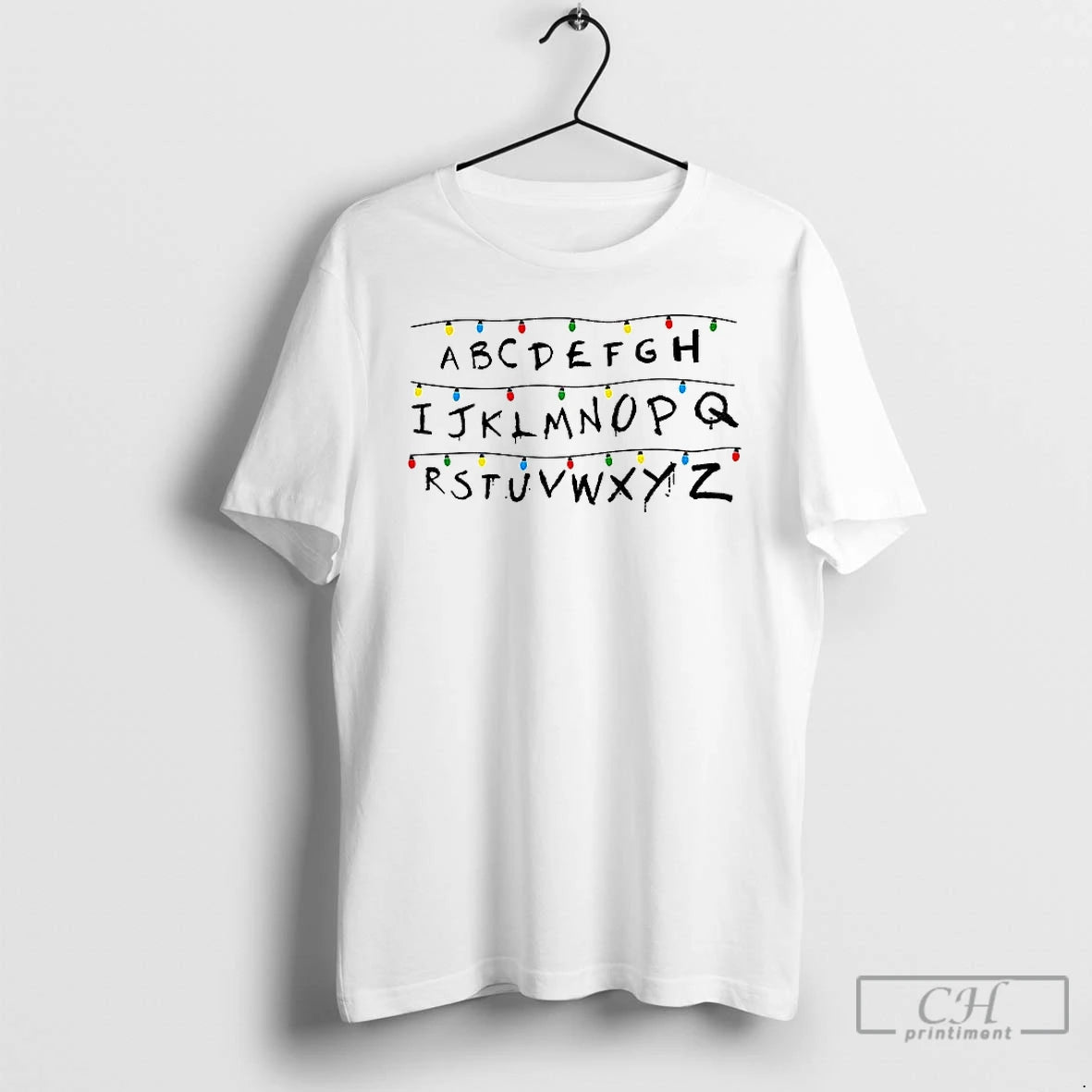 Classic Christmas Alphabet String Lights T-Shirts, Hoodie, Sweatshirt | InkRitualCo.com