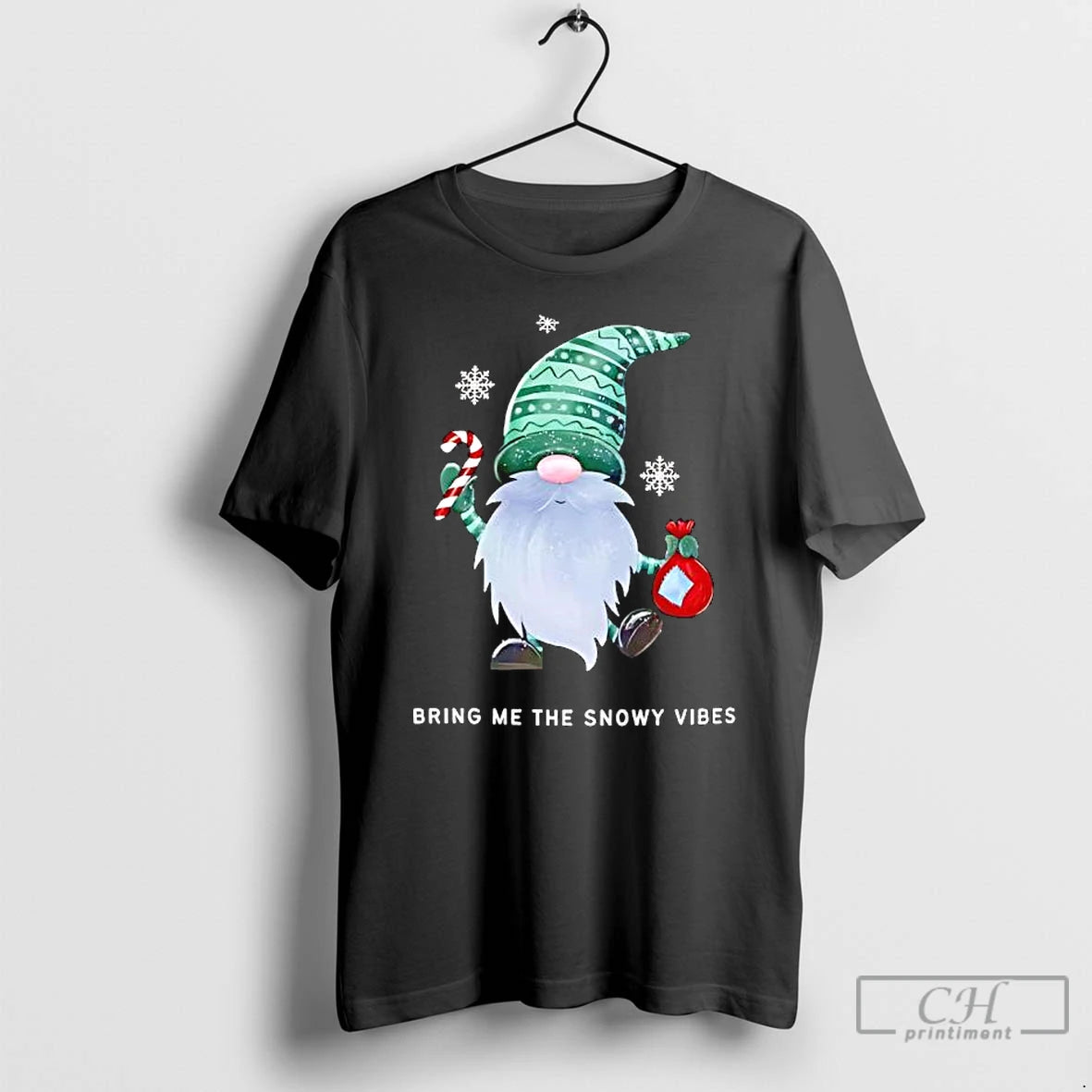 Classic Christmas Gnome Birng Me The Snowy Vibes T-Shirts, Hoodie, Sweatshirt | InkRitualCo.com