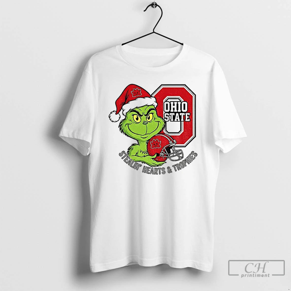 Classic Christmas Grinch Inspired Ohio State Stealin Hearts Trophies T-Shirts, Hoodie, Sweatshirt | InkRitualCo.com