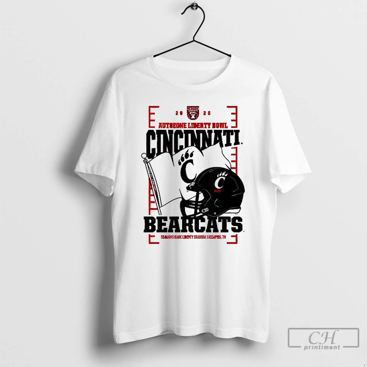 Classic Cincinnati Bearcats Autozone Liberty Bowl 2025 Helmet T-Shirts, Hoodie, Sweatshirt | InkRitualCo.com
