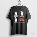 Classic Cleveland Browns Nothing Beats Rock Beats Scissors Paper Beats Rock Scissors Beats Paper T-Shirts, Hoodie, Sweatshirt