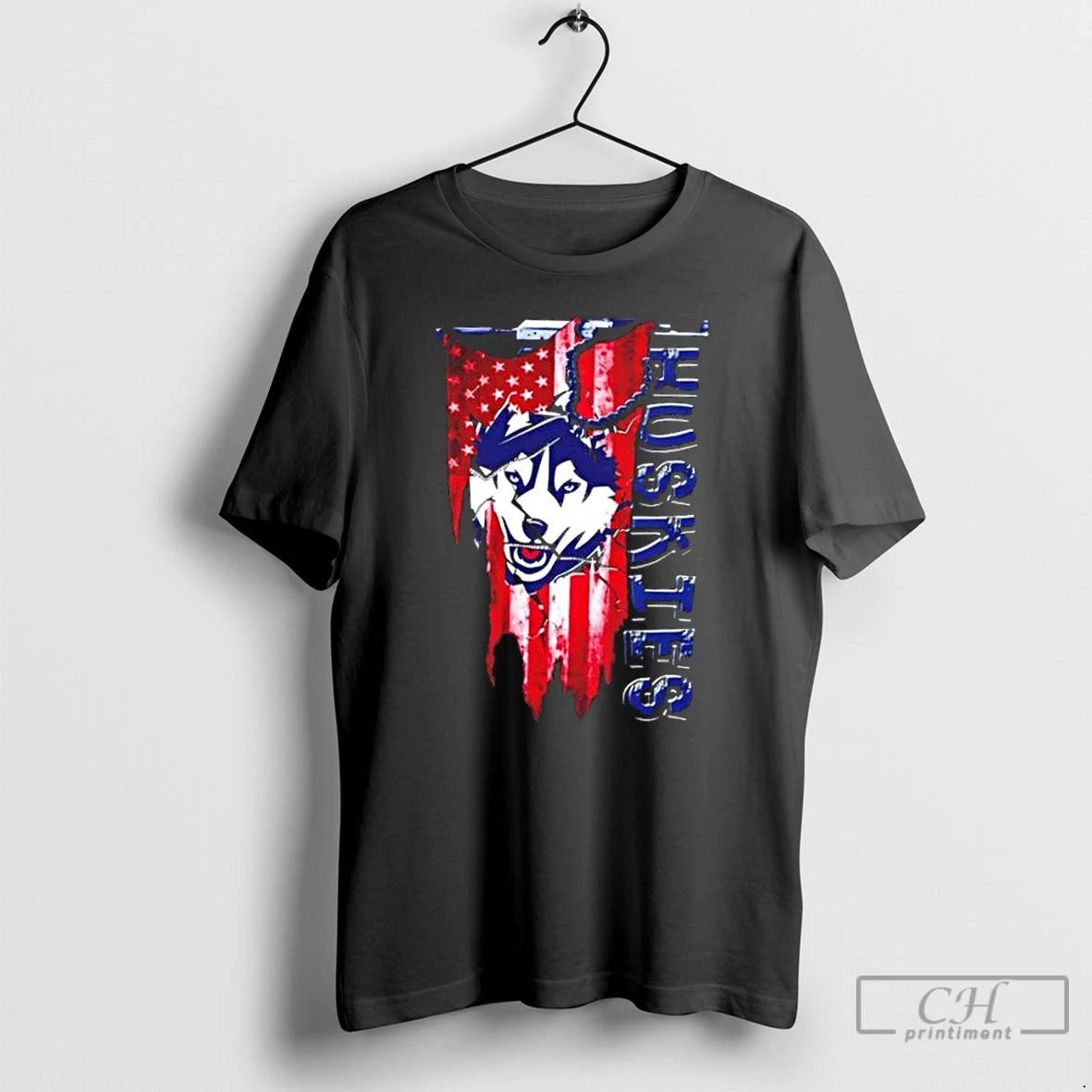 Classic Connecticut Huskies Football Battle Shattered Usa Flag Rip Design T-Shirts, Hoodie, Sweatshirt | InkRitualCo.com