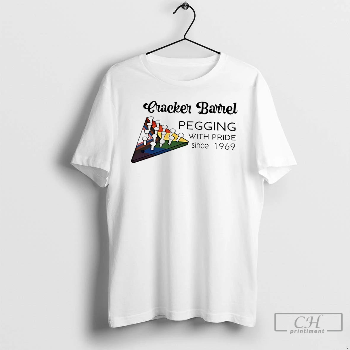 Classic Cracker Barrel Pegging With Pride Since 1969 Lgbtq T-Shirts, Hoodie, Sweatshirt | InkRitualCo.com