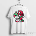 Classic Cute Santa Unicorn Red Bow Christmas White T Shirts Hoodie, Sweatshirt | InkRitualCo.com
