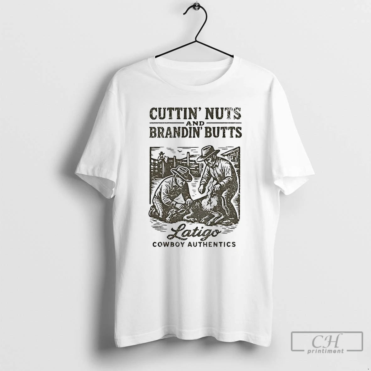 Classic Cuttin Nuts And Brandin Butts Latigo Cowboy Authentics T-Shirts, Hoodie, Sweatshirt | InkRitualCo.com
