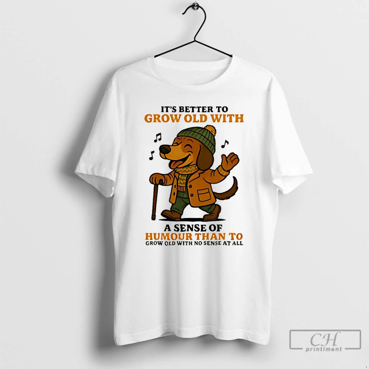 Classic Dachshund Its Better To Grow Old With A Sense Of Humor Than To Grow T-Shirts, Hoodie, Sweatshirt | InkRitualCo.com